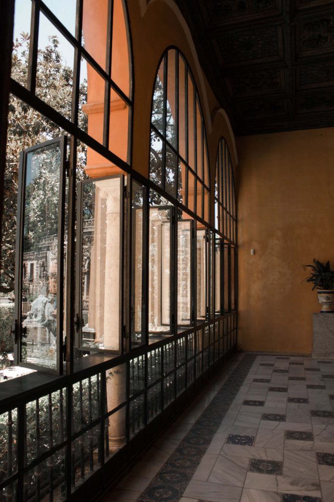 vitres palais alcazar seville