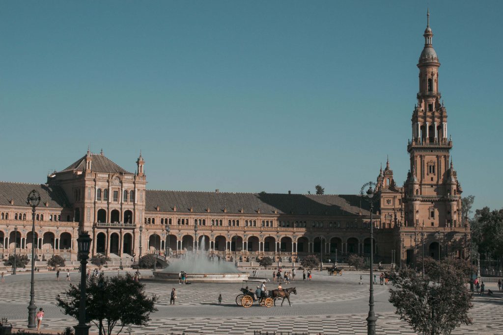 seville plaza espagne calèche chevaux